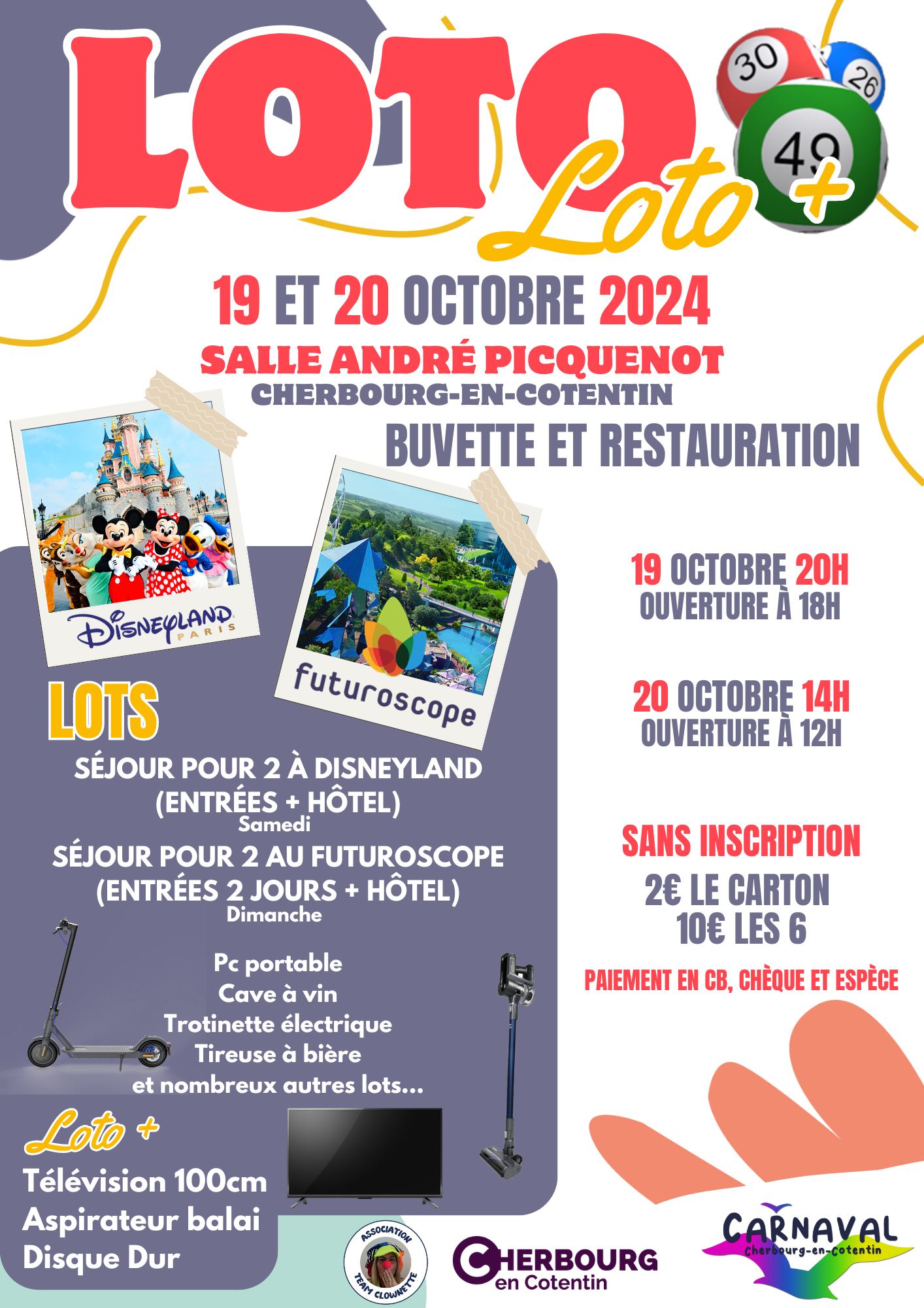 loto 19 et 20 octobre Cherbourg